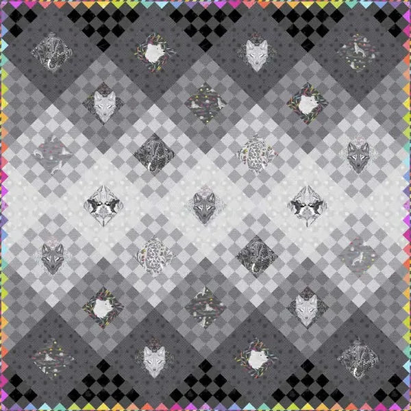 Tula Pink - Fade to Gray Quilt Kit - Gray Work — Cottage Quilting Ltd.