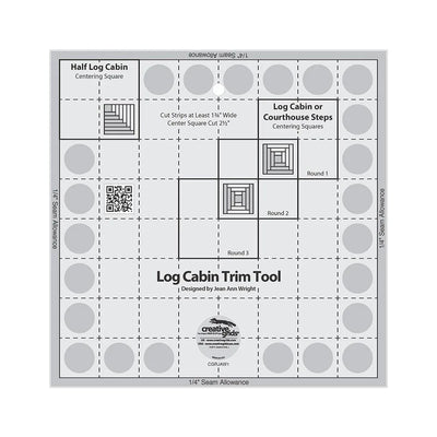 Outil de coupe Creative Grids Log Cabin pour blocs finis de 8 pouces