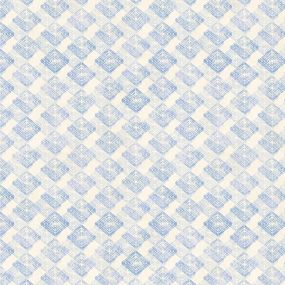 Wilmington Prints - Susan Winget - Hydrangea Mist - 39823 244 Blue Diamonds