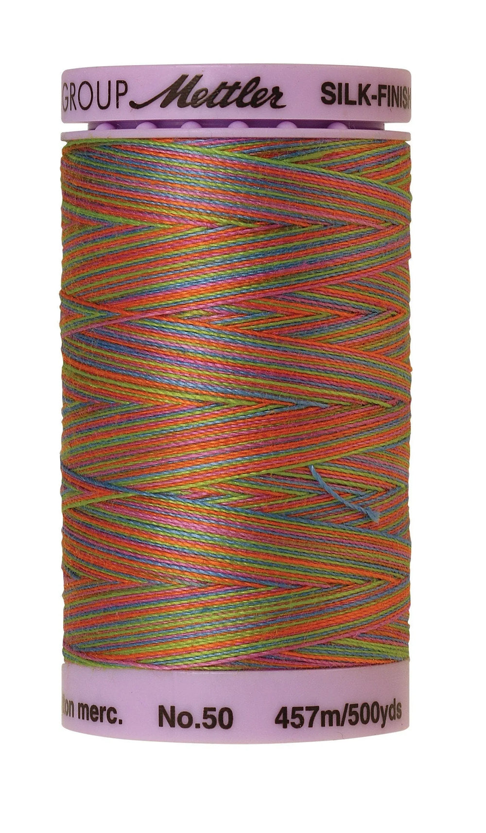 Mettler  Silk-Finish 50wt Variegated Cotton Thread 500yd/457M Preppy Brights — Cottage Quilting Ltd.