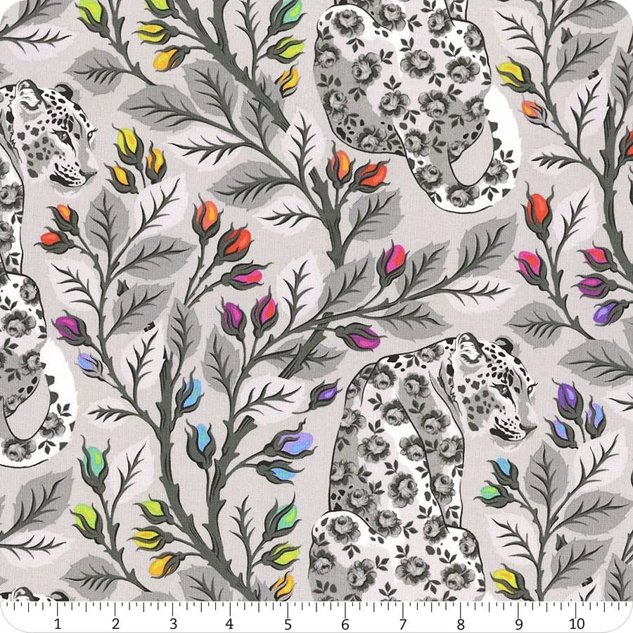 Tula Pink - Gray Work - Beautymark - Fog - PWTP257-FOG