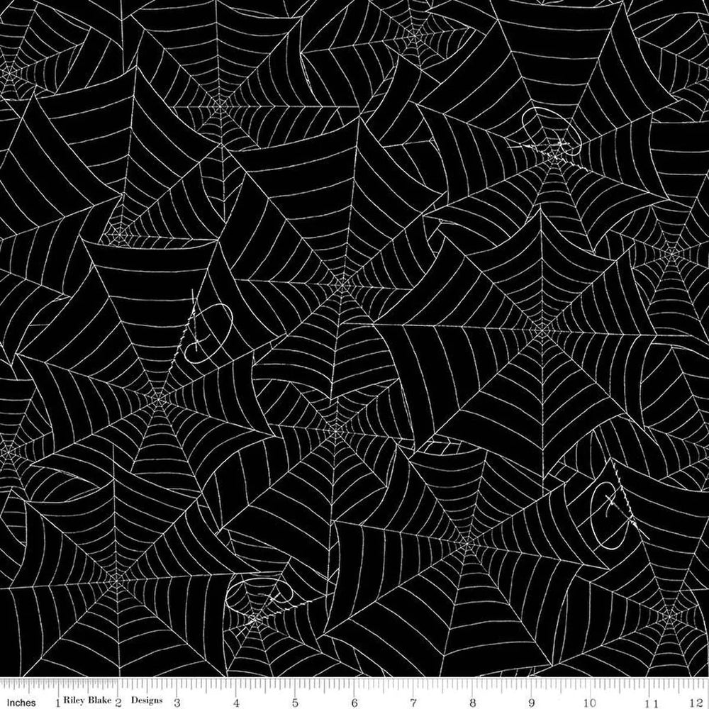 Riley Blake - Costume Maker's Act II - Web Black - C16011-BLACK