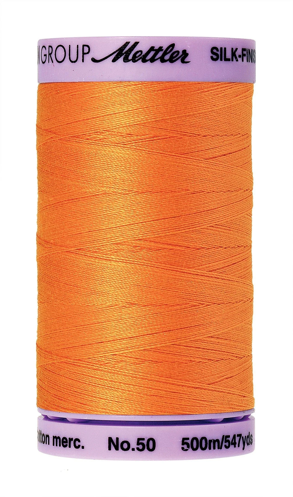 Mettler  Silk-Finish 50wt Solid Cotton Thread 547yd/500M Pumpkin — Cottage Quilting Ltd.