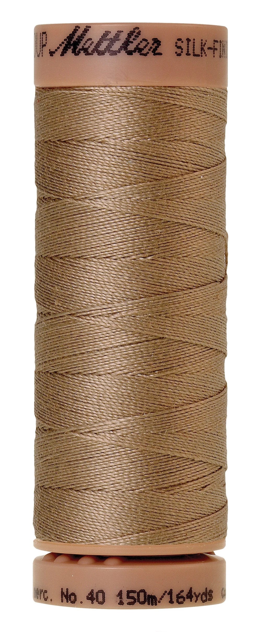 Mettler  Silk-Finish 40wt Solid Cotton Thread 164yd/150M Caramel Cream — Cottage Quilting Ltd.