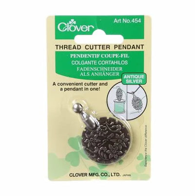 Thread Cutter Pendant - Antique Silver