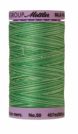 Mettler  Silk-Finish 50wt Variegated Cotton Thread 500yd/457M Minty — Cottage Quilting Ltd.
