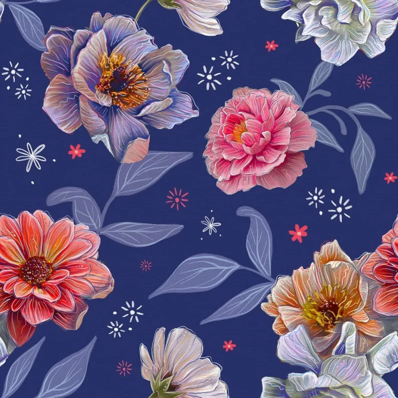 Visions- Midnight Blooms by Megan Wells- 120-3627 — Cottage Quilting Ltd.
