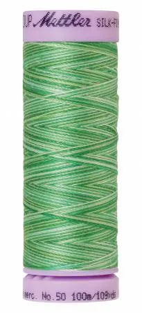 Mettler Silk-Finish 50wt Variegated Cotton Thread 109yd/100M Minty — Cottage Quilting Ltd.