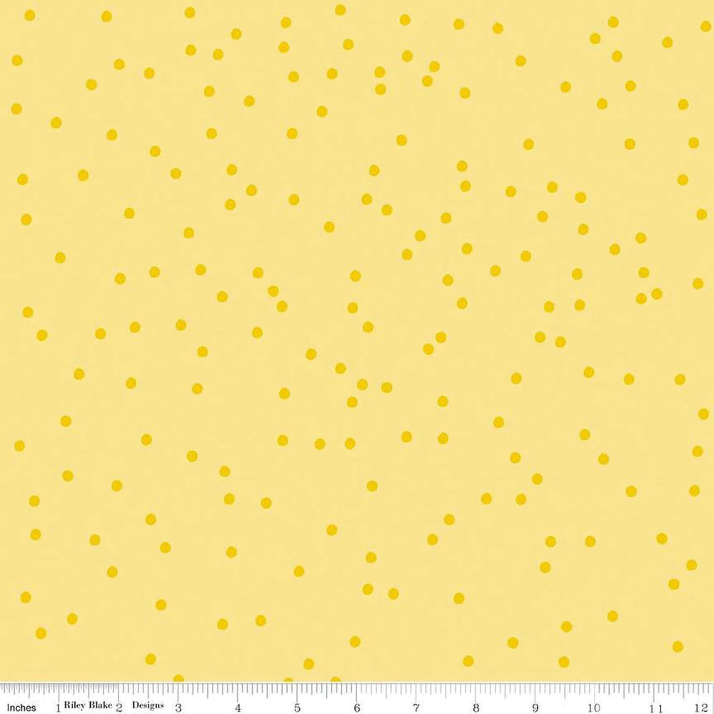 Riley Blake - On the Dot - Lemonade — Cottage Quilting Ltd.