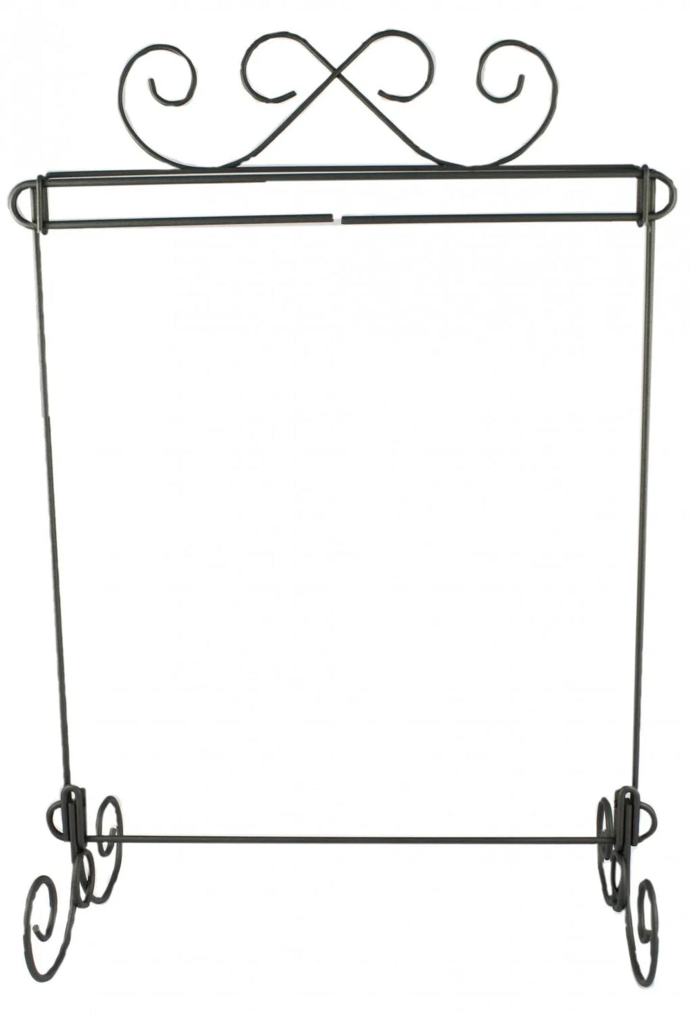12in x 14in Scroll Single Table Stand - Black — Cottage Quilting Ltd.