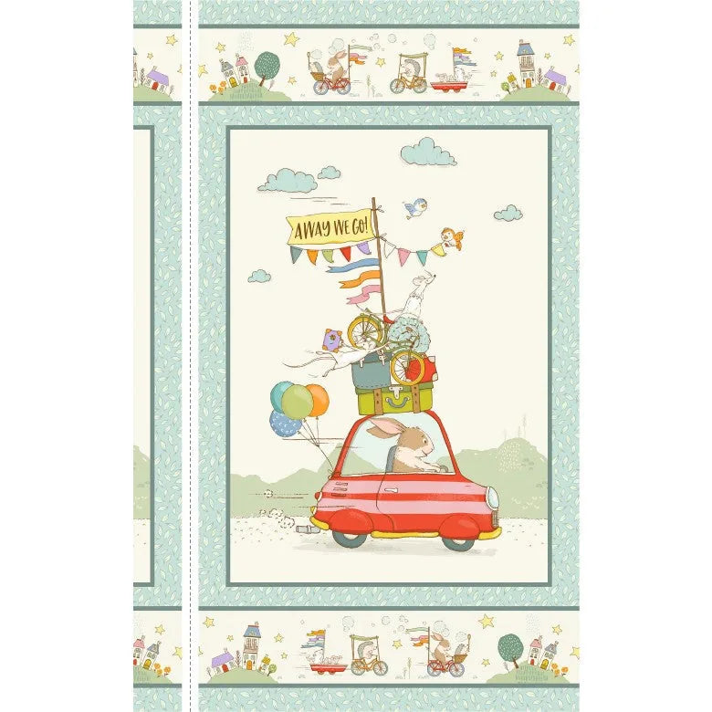 City Hoppers - Away We Go Quilt Panel — Cottage Quilting Ltd.