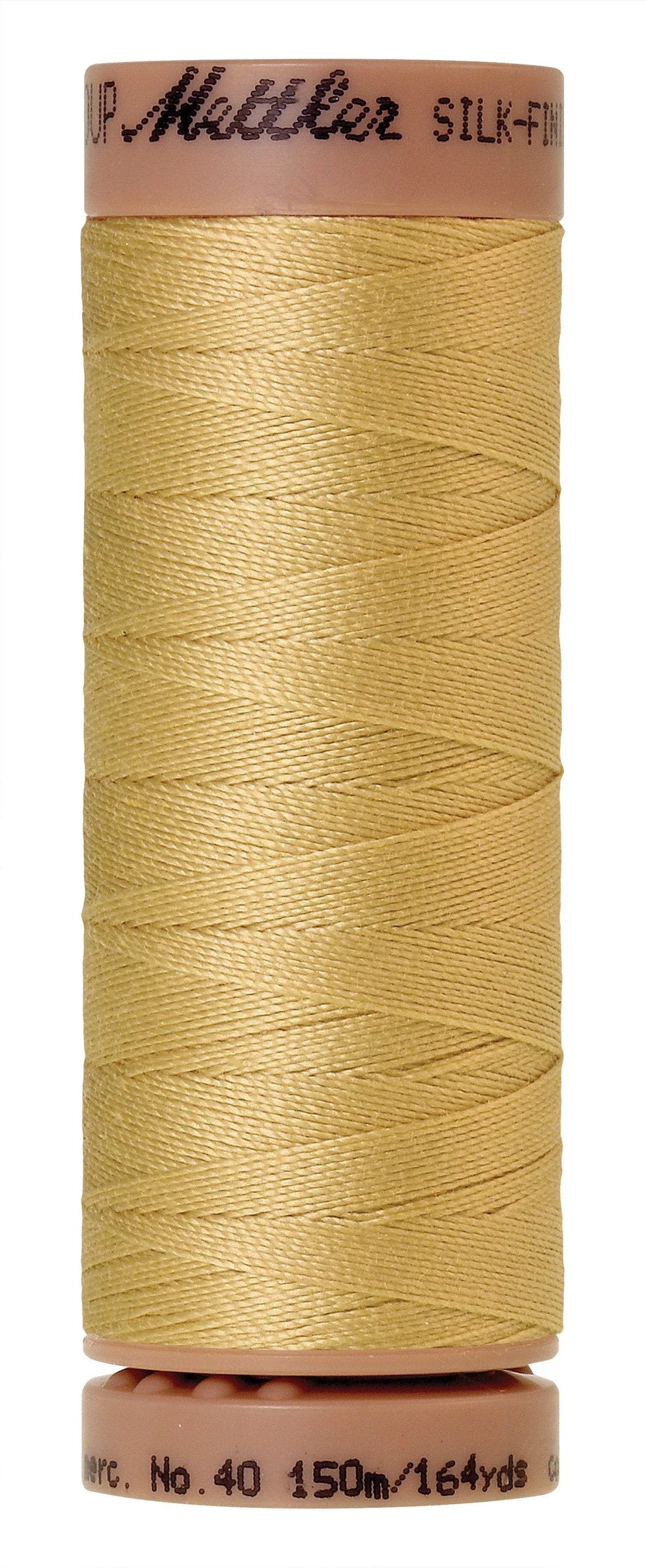 Mettler  Silk-Finish 40wt Solid Cotton Thread 164yd/150M Lemon Frost — Cottage Quilting Ltd.