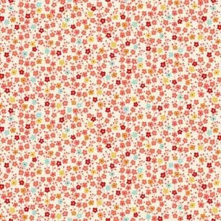 Makower UK : Michiko - Fleur - Crème/Métallique