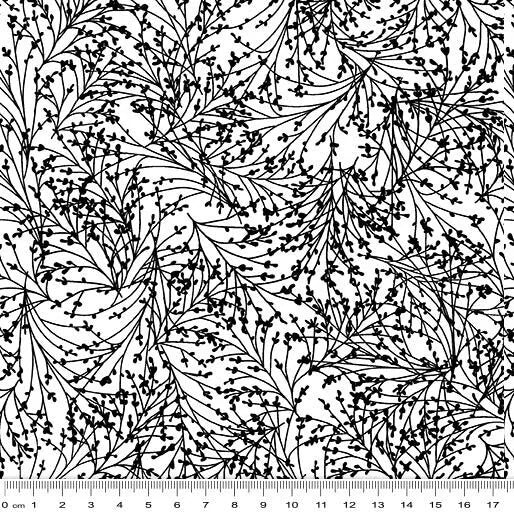 Night & Day by Kanvas Studio for Benartex - White Tossed Sprigs
