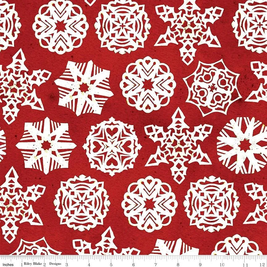 Flocons de neige rouges « Snow Sweet » par Janet Wecker Frisch