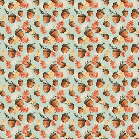 Riley Blake - Shades Of Autumn - Acorns Tea Green - C13473R-TEAGREEN