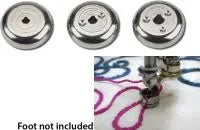 Bernina Inserts de Bourdonnage - 3 Inserts - Pour pied #72 et #96
