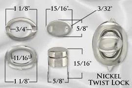 5/8" (16mm) Loquet à torsion