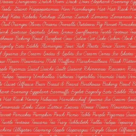 Hungry Animal Alphabet  - RED