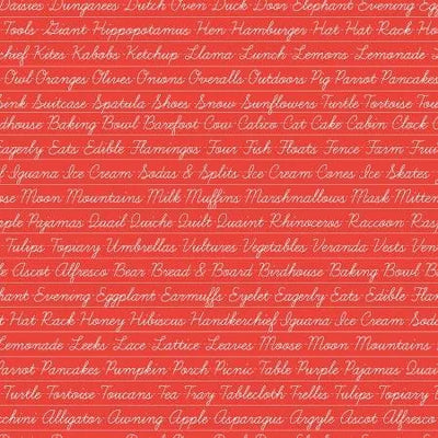 L'alphabet des animaux gourmands - ROUGE