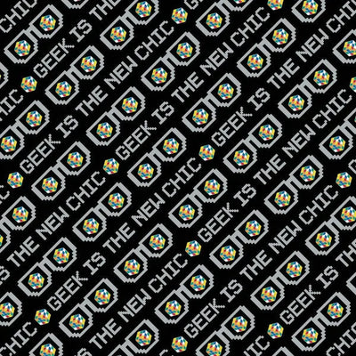 Rubiks 2 - Geek Is The New Chic - Black