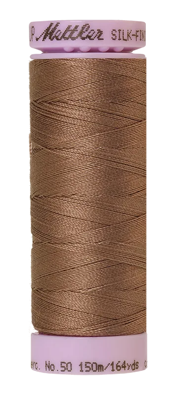 Fil de coton uni Mettler Silk-finish 50wt 164 vg/150 m Espresso