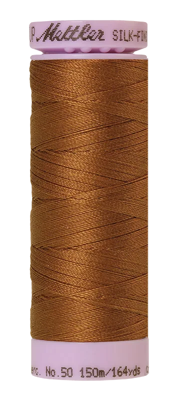 Mettler Silk-finish 50wt Solid Cotton Thread 164yd/150m Light Cocoa