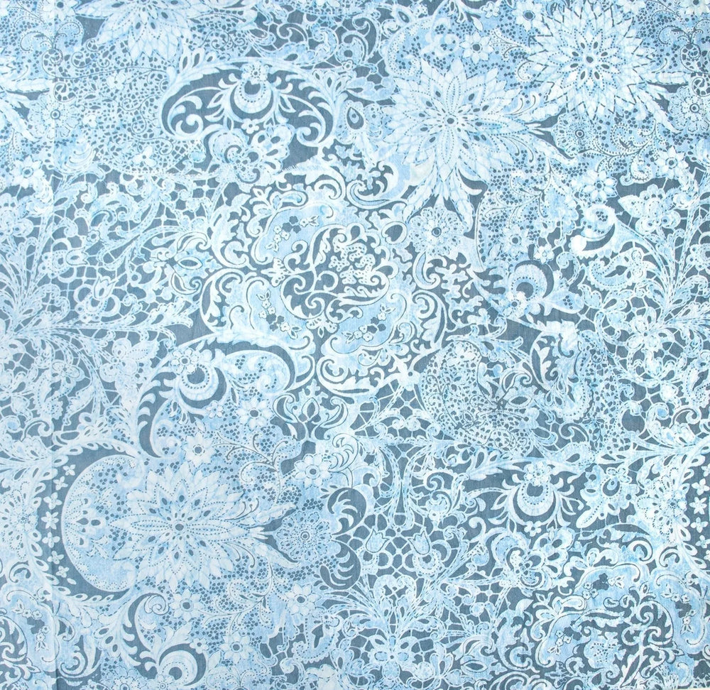 Gaufrettes Lustre - Bleu Poudré