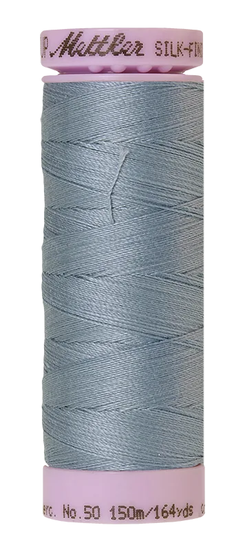 Fil de coton uni Mettler Silk-finish 50wt 164 vg/150 m Bleu Speedwell