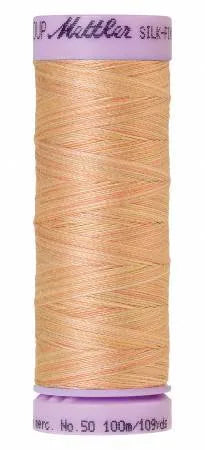 Fil de coton Mettler Silk-Finish 50wt Varié 109 vg/100 m Sable Corail