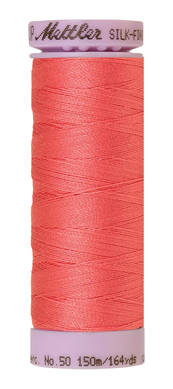 Mettler Silk-finish 50wt Solid Cotton Thread 164yd/150m Persimmon
