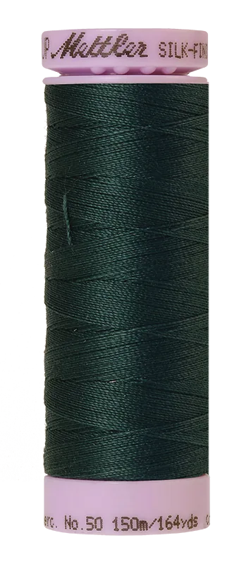 Fil de coton uni Mettler Silk-finish 50wt 164 vg/150 m Baie d'Inde