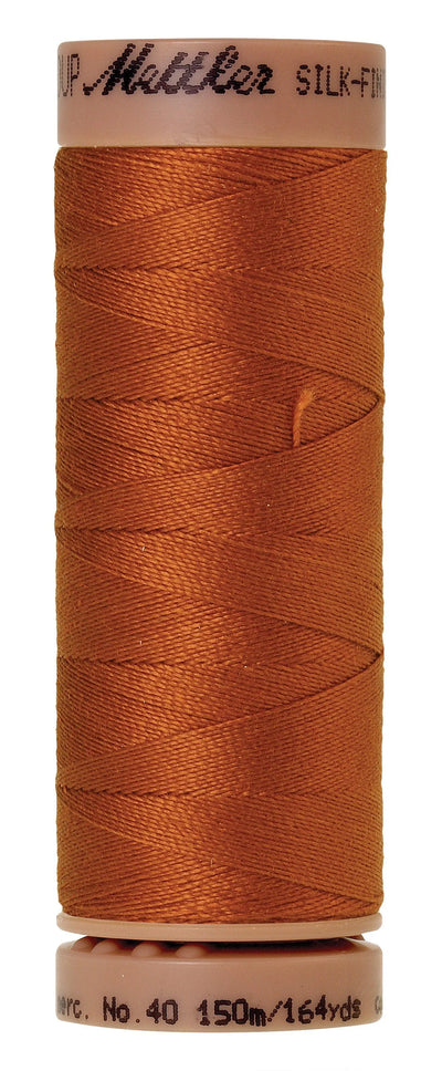 Fil Mettler Silk-Finish 40wt Coton Uni 164 vg/150 m Cuivre