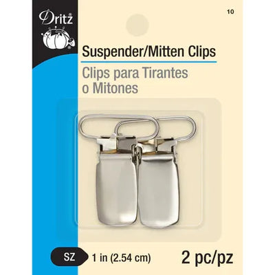 Pinces à bretelles/mitaines Dritz 1", 2 mc, nickel