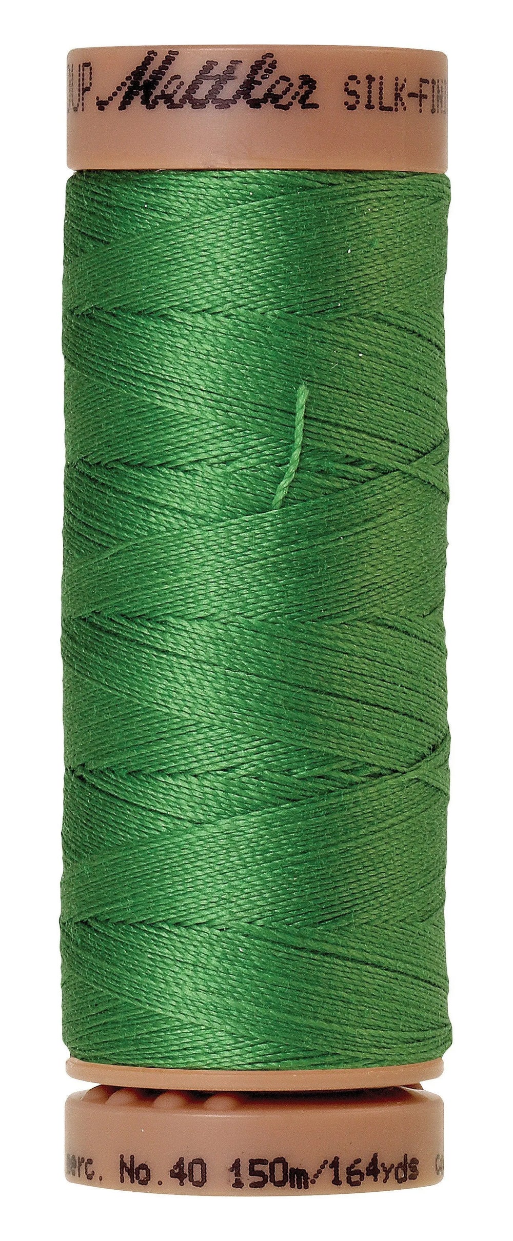 Mettler Fil de Coton Uni Silk-Finish 40wt 164yd/150M Vert Vif