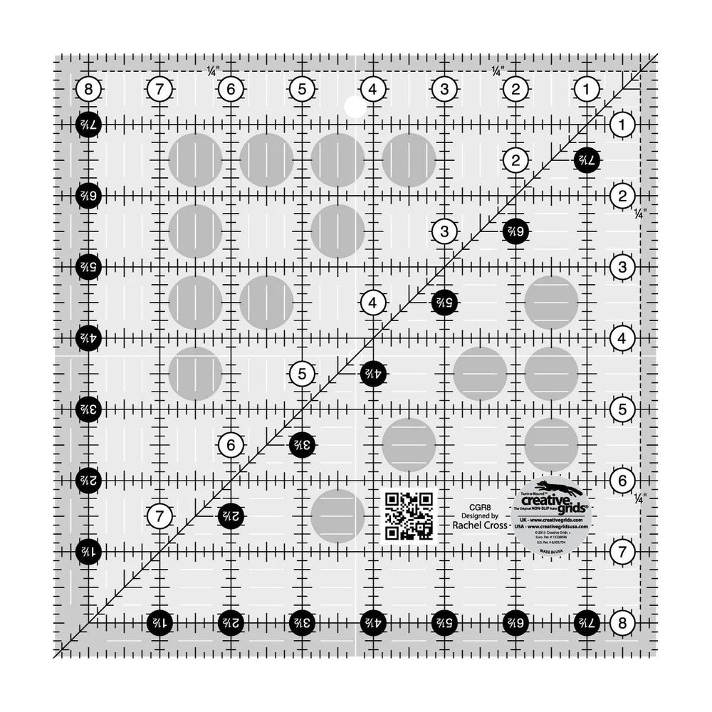 Règle Creative Grids carrée de 8-1/2 po