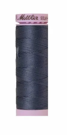 Fil de coton uni Mettler Silk-finish 50wt 164 vg/150 m Bleu Ombre
