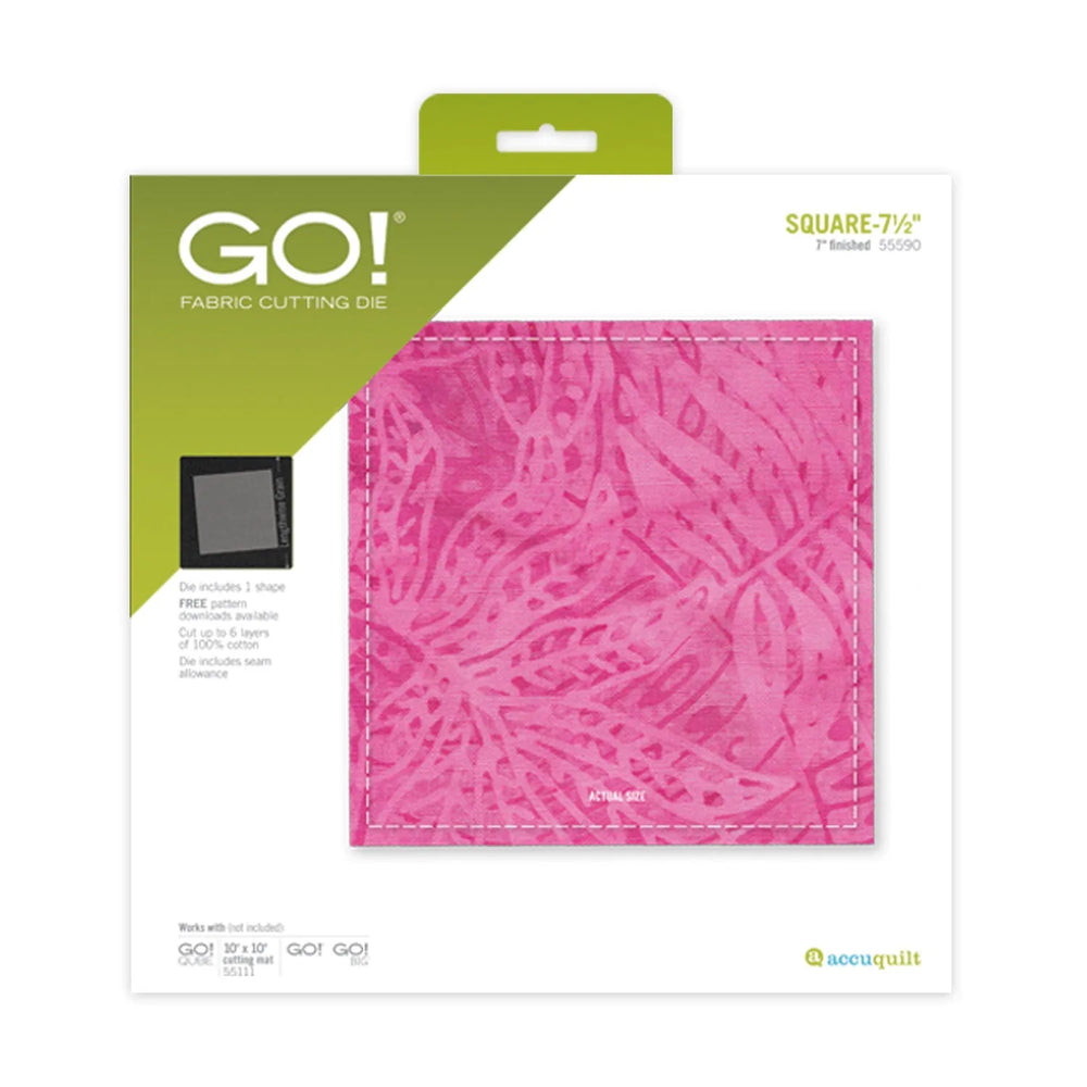 GO! Carré 7-1/2" (fini 7") Matrice