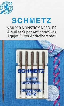 Aiguilles universelles super antiadhésives SCHMETZ # 4502, sous emballage - 80/12 - 5 pièces