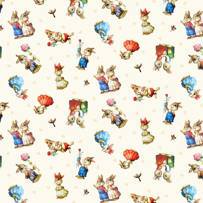 Elizabeth's Studio -  I Love You - Bunny Toss -27002Cream