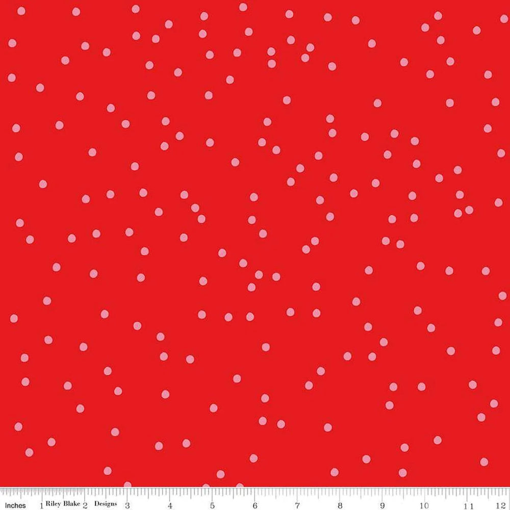 Riley Blake - On the Dot - Ruby