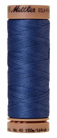 Mettler  Silk-Finish 40wt Solid Cotton Thread 164yd/150M Cobalt Blue
