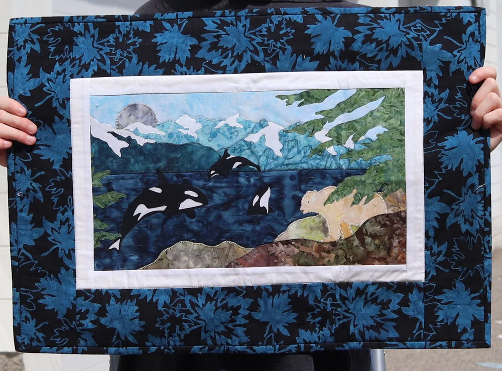 Store Sample- Wall Hanging- Whale Applique