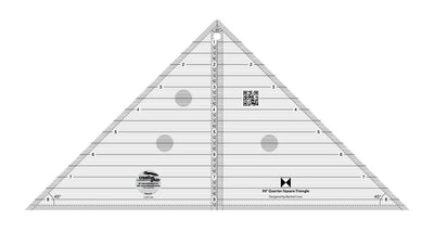 Creative Grids Règle de courtepointe pour triangles quart de carré à 90 degrés