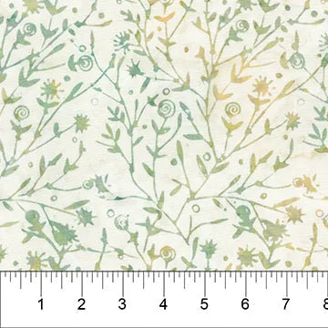 LUAU Batik Coton Jaune Pâle 80663-50