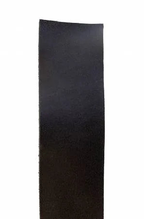 Leather Strap Wide Black 1.25"