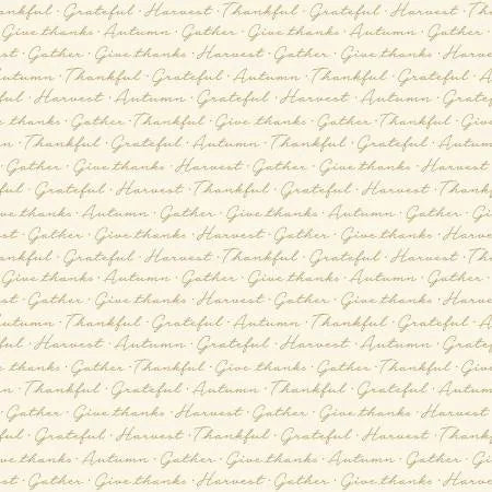 Riley Blake - Nuances d'Automne - Crème Script avec Scintillement - SC13477R-CREAM