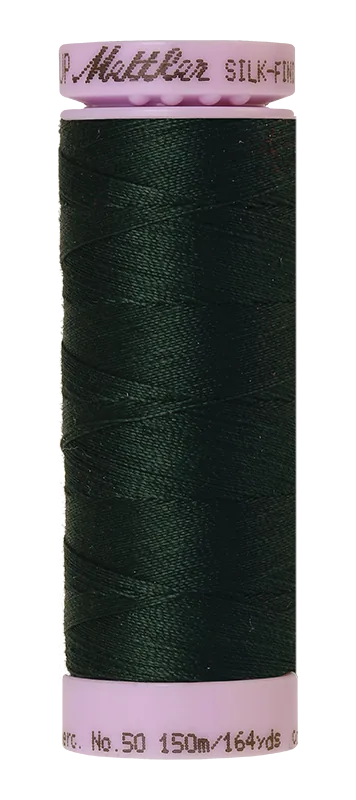 Mettler Silk-finish 50wt Solid Cotton Thread 164yd/150m Spruce Forest
