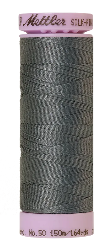 Mettler Silk-finish 50wt Solid Cotton Thread 164yd/150m Quiet Shade
