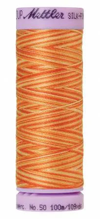 Fil de coton Mettler Silk-Finish 50wt Ombré Rouille 109 vg/100 m